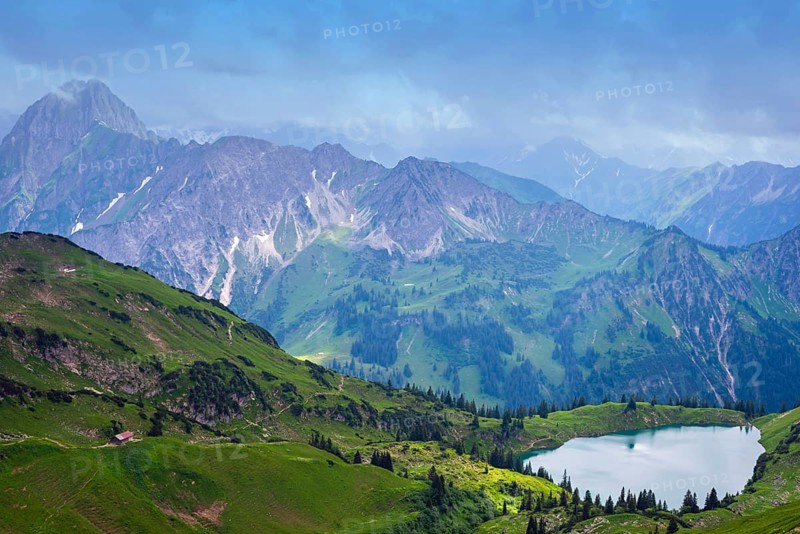 Panorama from the Zeigersattel to the Seealpsee