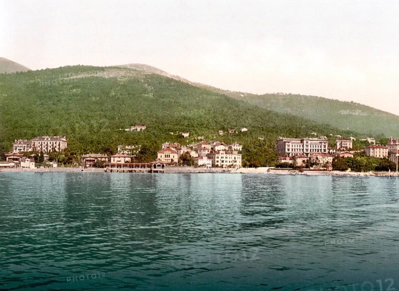 General view from the sea of Abbazia