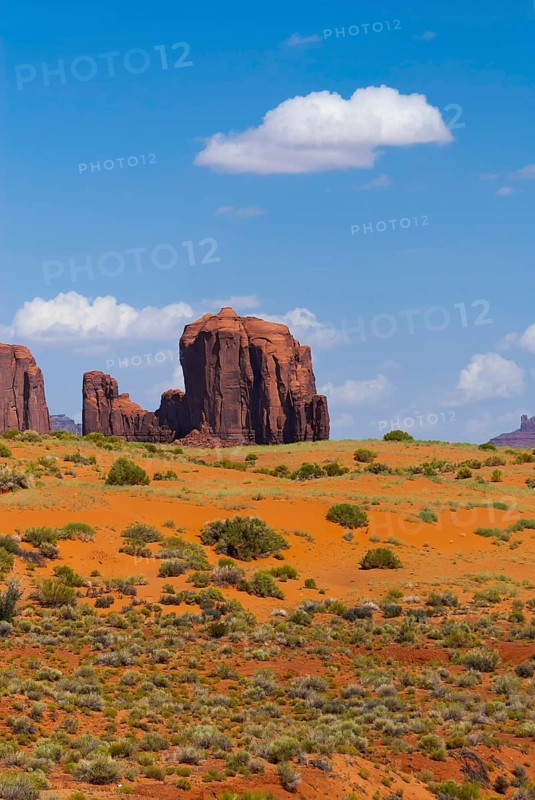 Rock formation in Monument valley