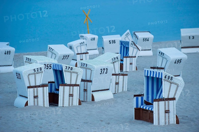 White beach chairs