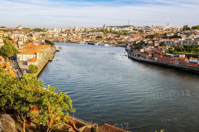 Great view of Porto or Oporto the second largest city in Portugal