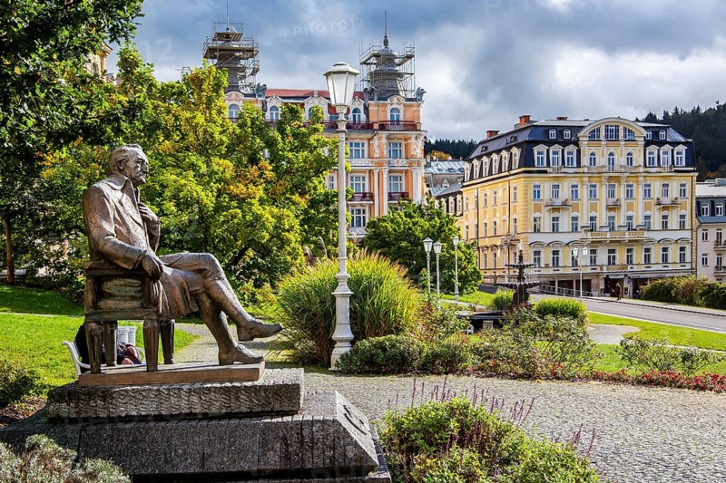 Goethe monument in the spa area