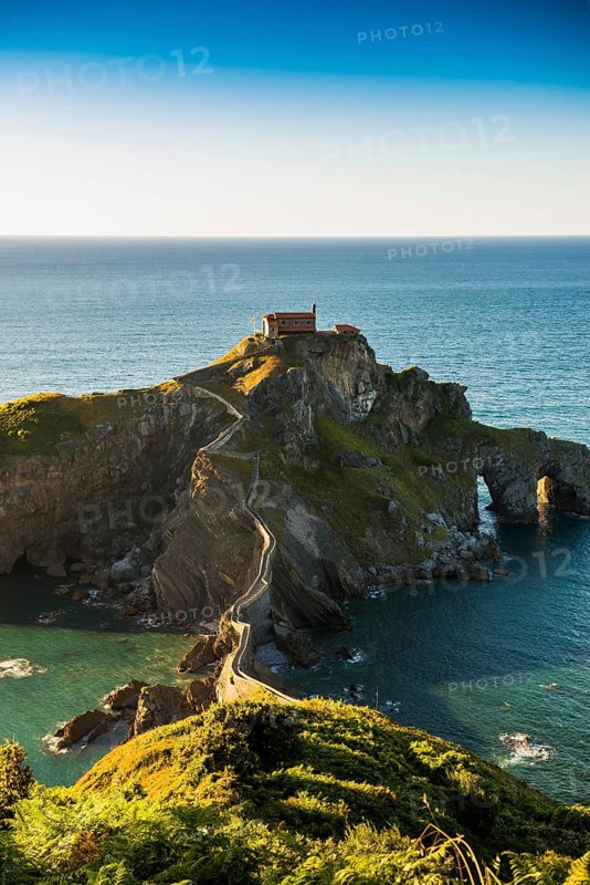 Chapel on an island and cliff