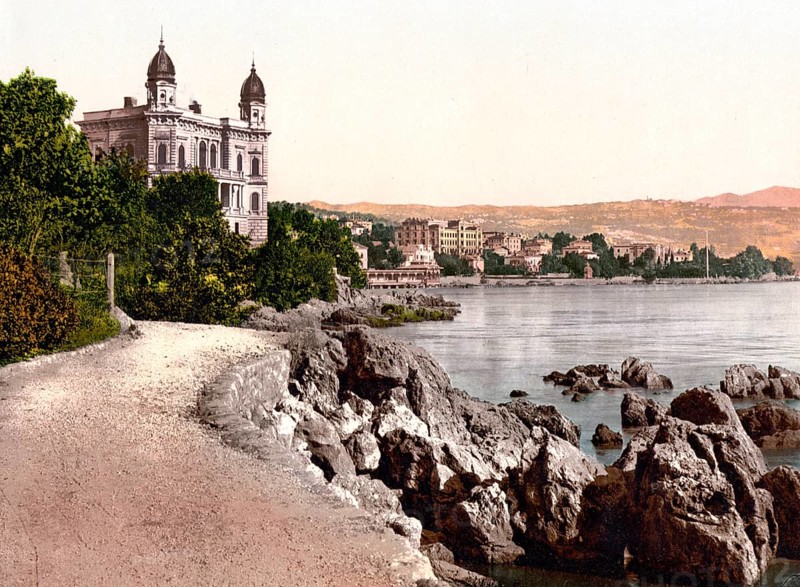 The beach promenade of Abbazia