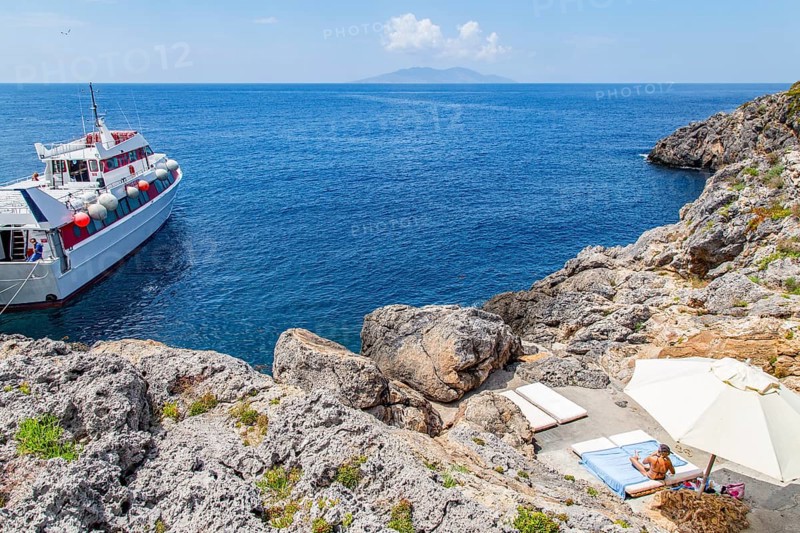 Private bathing area with view of Giglio Island