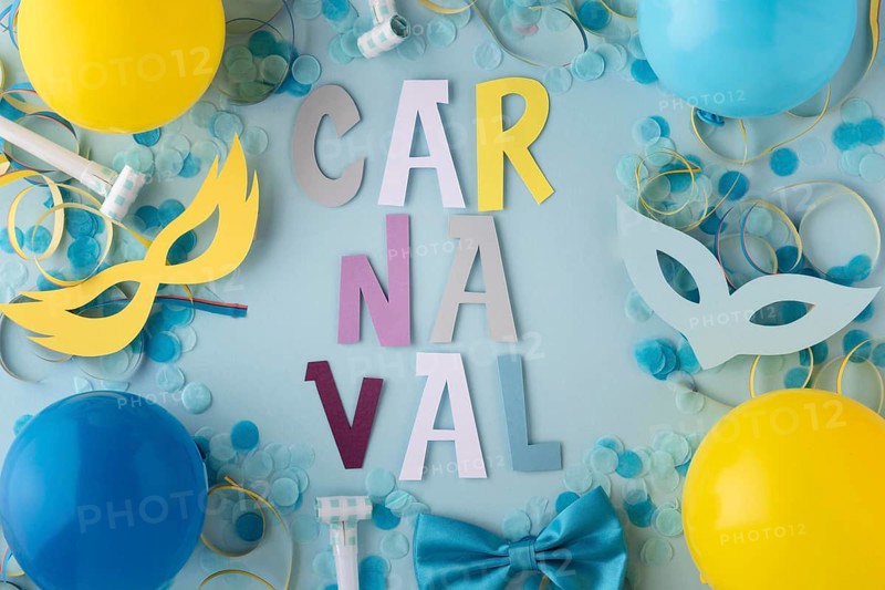 Carnival cute masks balloons