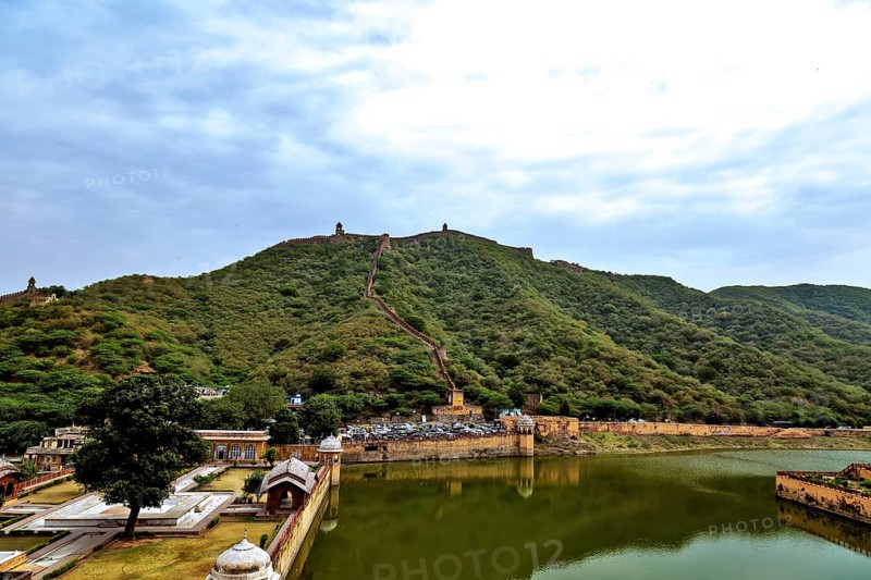 Top view from Amer fort also known as Amber fort