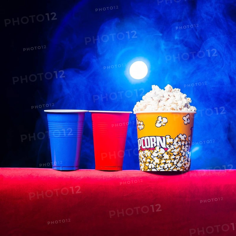 Cinema with popcorn box 2
