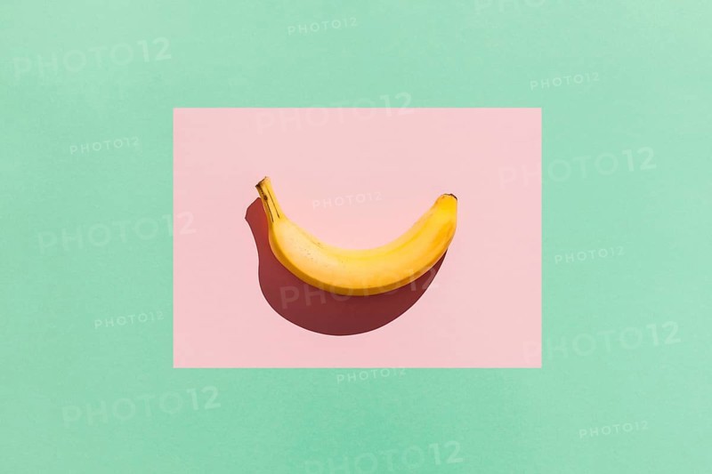 Top view delicious banana