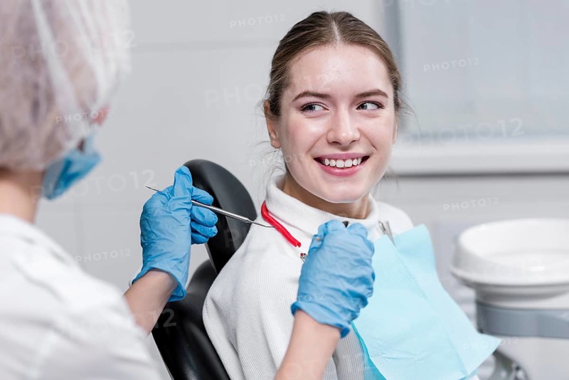 Front view adult female dentist