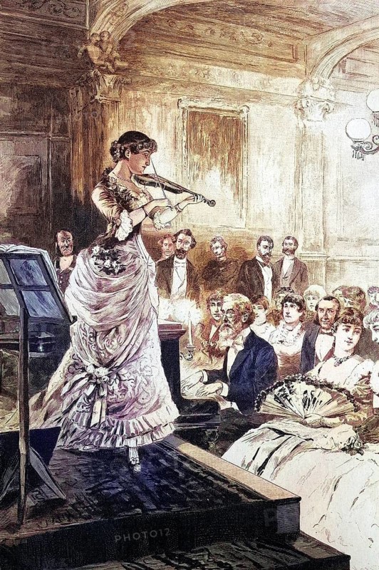 Woman with violin