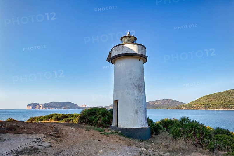 Porto Conte lighthouse with view of Capo Caccia headland