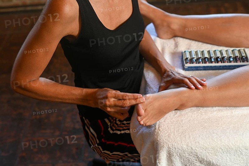 Naturopathy expert apply Bach flower drops