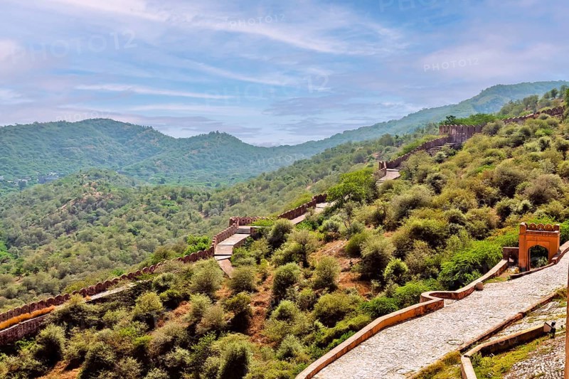 Top view from Amer fort also known as Amber fort
