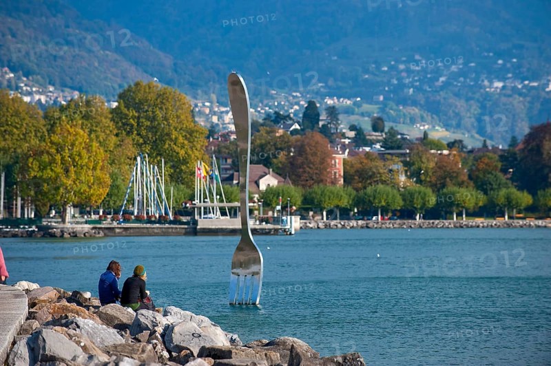 Vevey on Lake Geneva