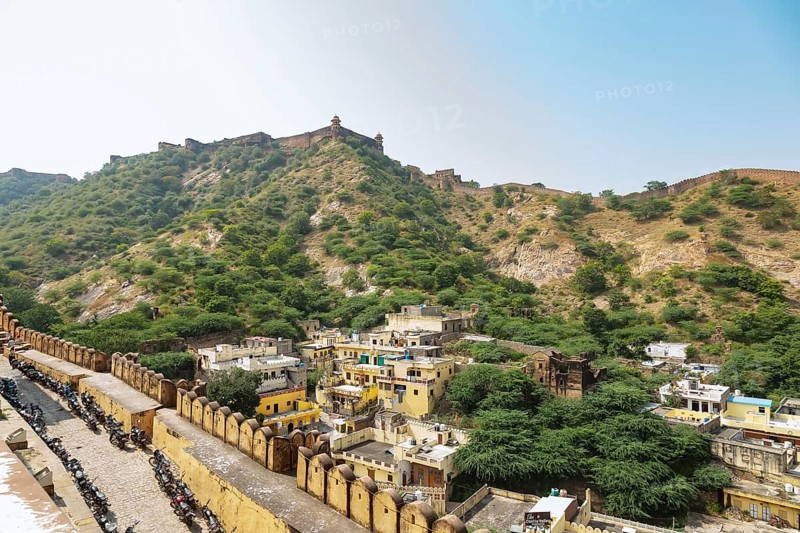 Top view from Amer fort also known as Amber fort