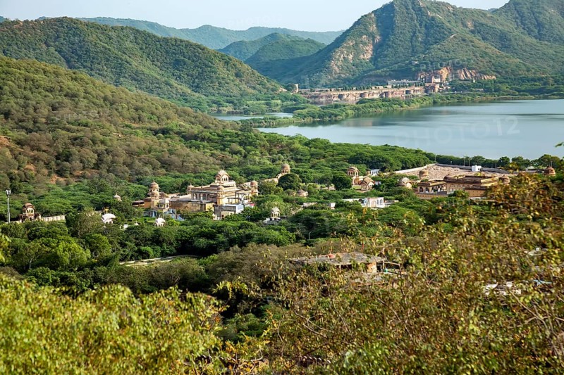 Aerial view of the Jaipur city from the Nahargarh fort