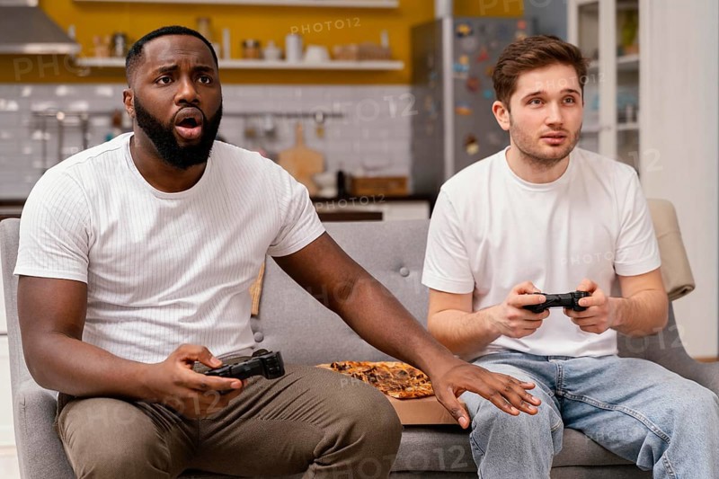 Friends playing video games tv