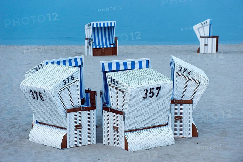 White beach chairs