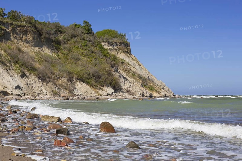 Eroded sea cliff on the island Hiddensee