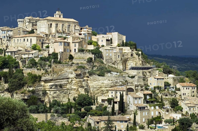 The village Gordes in the Luberon mountains of the Vaucluse