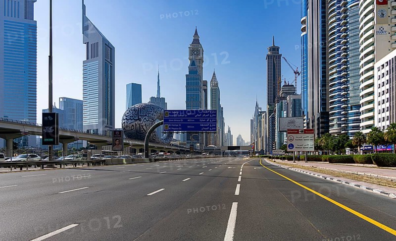 Complete closure of Sheik Zayed Road in the direction of Abu Dhabi