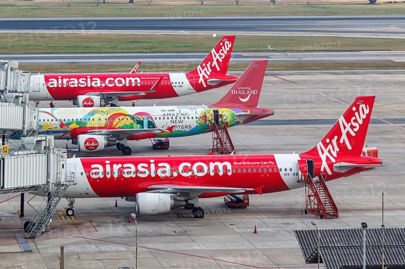 Thai AirAsia Airbus A320 aircraft at Bangkok Don Mueang Airport