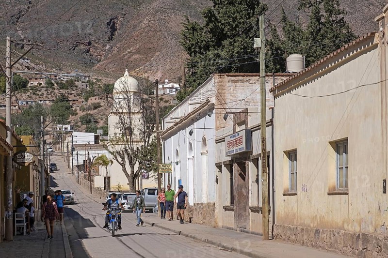 Street with adobe houses in the town San Francisco de Tilcara