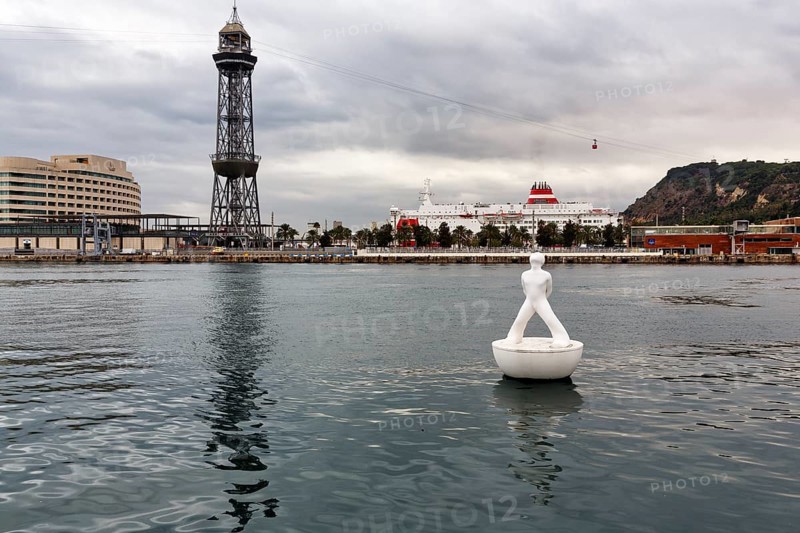 Buoy floating in the harbour