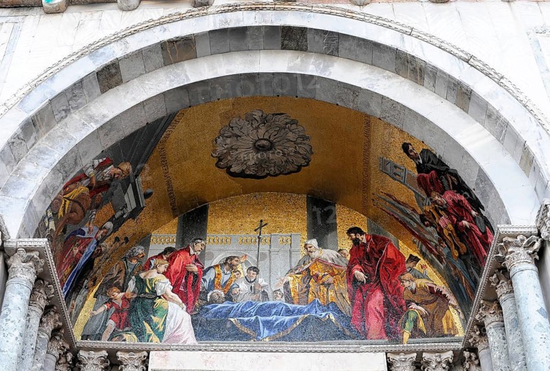Mosaic of the Front Facade of the Basilica di San Marco