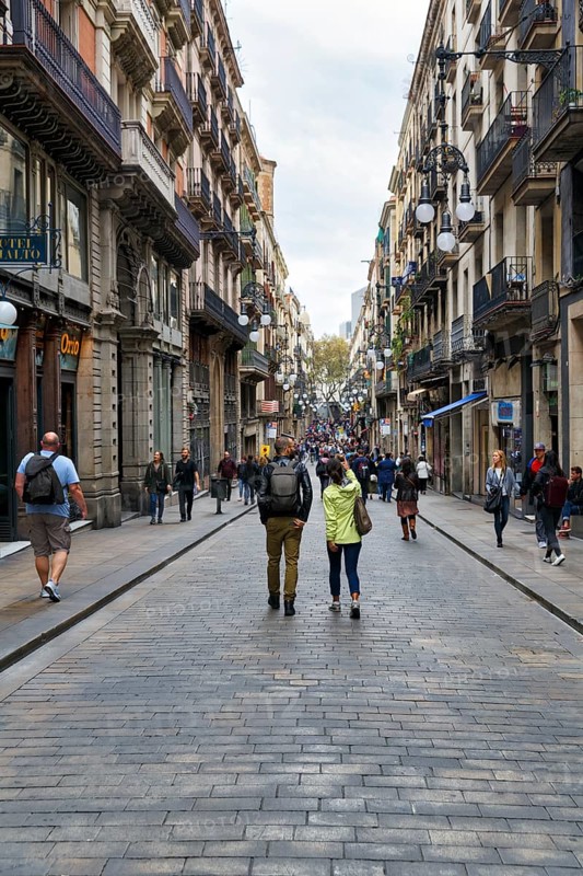 Pedestrians in pedestrian zone