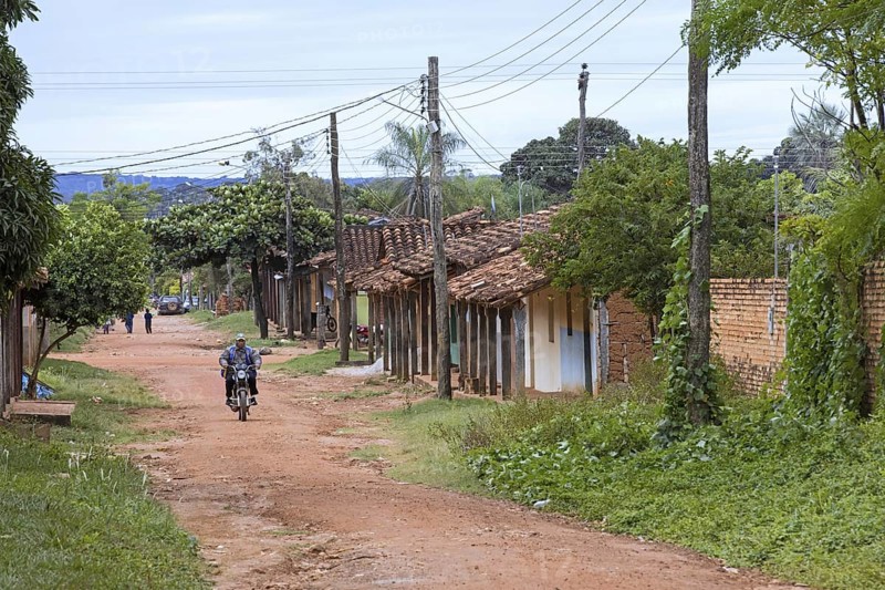 Street in the town San Miguel de Velasco