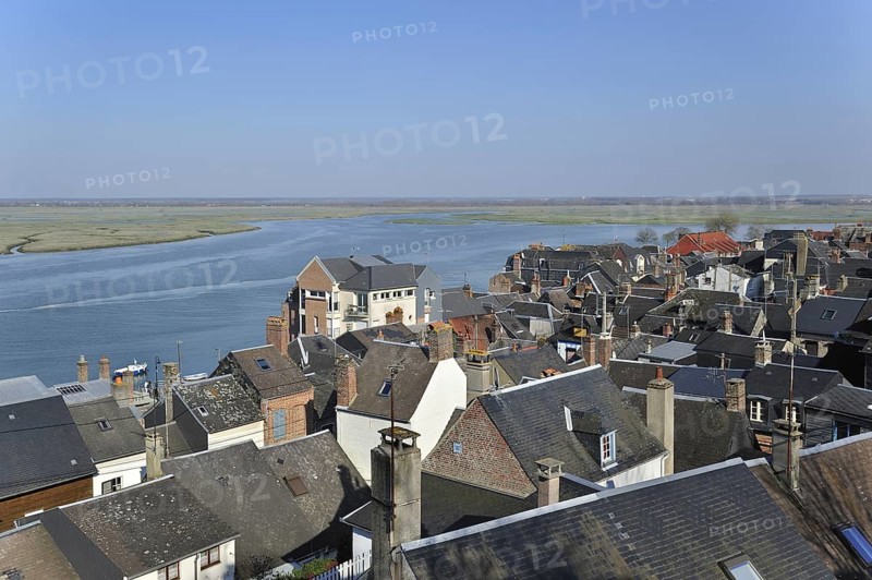View over the town Saint-Valery-sur-Somme