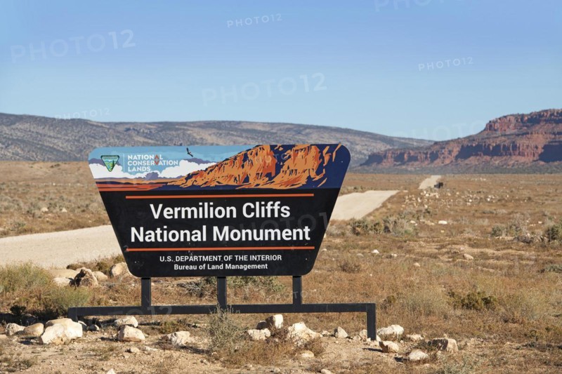 Sign Vermilion Cliffs National Monument