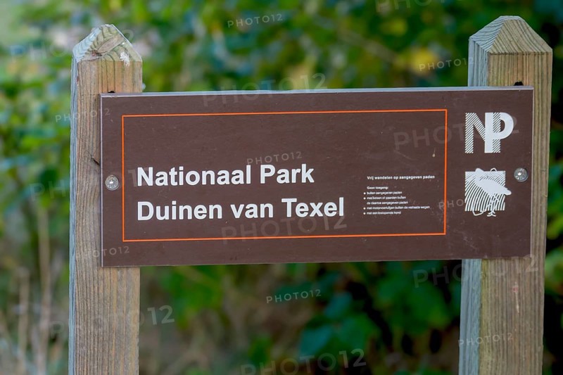 Signpost Nationaal Park Duinen van Texel