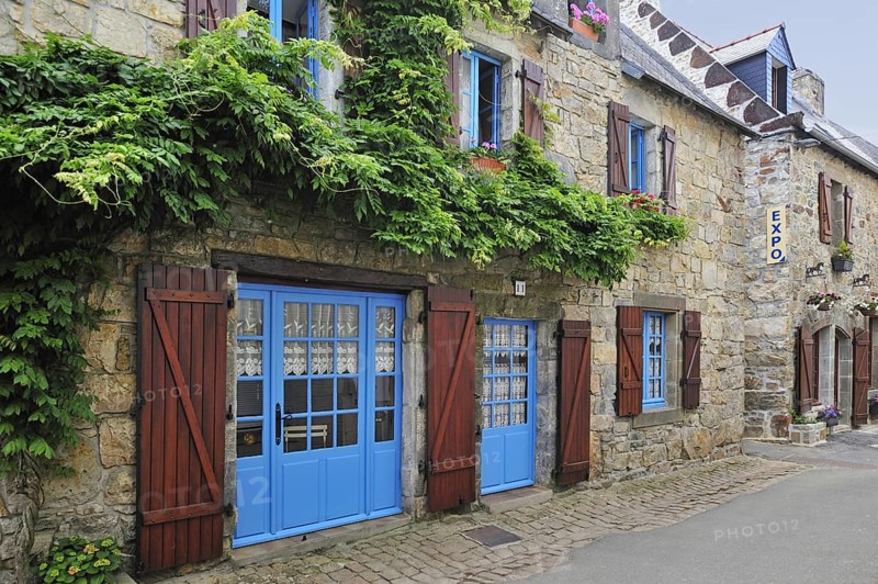 Traditional house decorated with vines at Camaret-sur-Mer