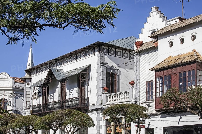 Colonial architecture in the white city of Sucre