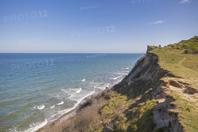 Eroded sea cliff on the island Hiddensee