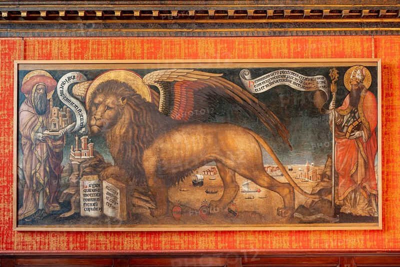 Painting of the Lion of St Mark