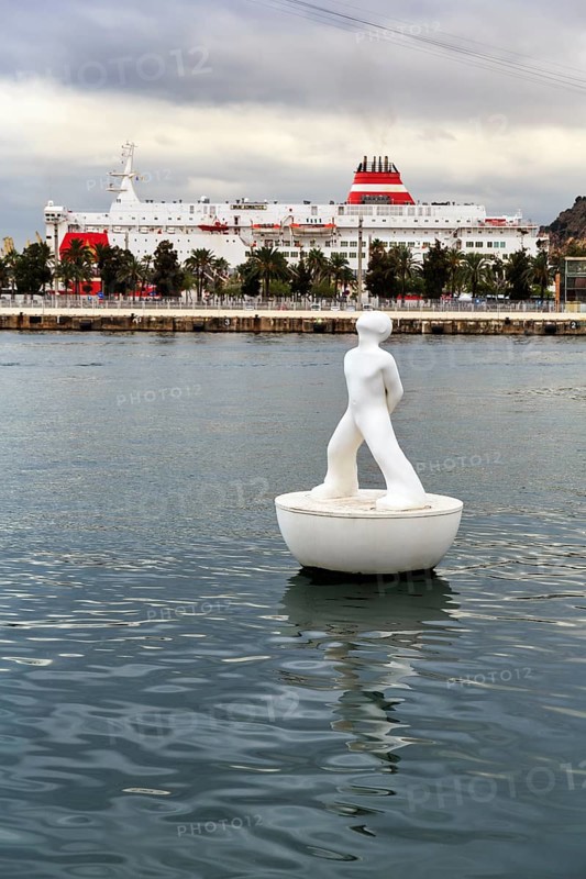 Buoy floating in the harbour