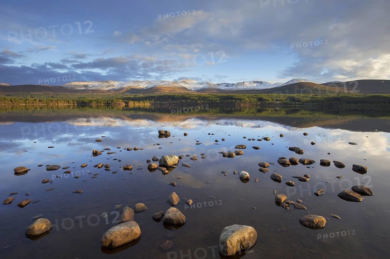 Loch Morlich and Cairngorm Mountains