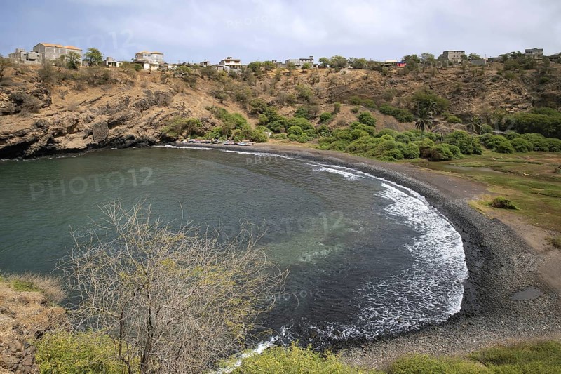 Sheltered bay at the east coast of the island Santiago