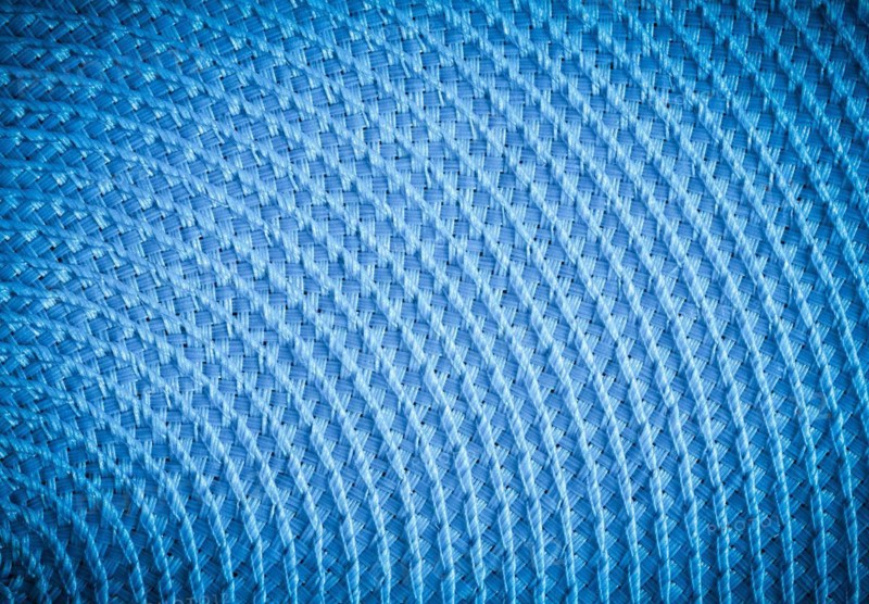 Blue corrugated surface Close-up texture