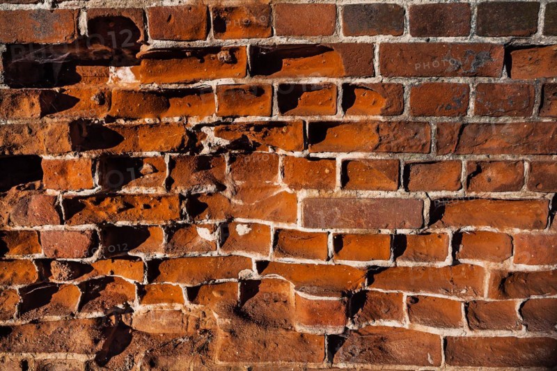 Vintage red brick wheatered texture