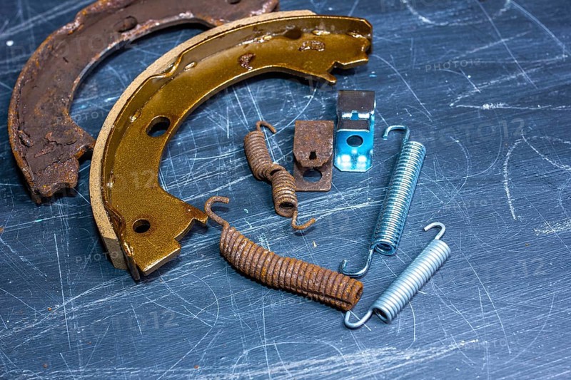 Hand parking brake pad replacement concept