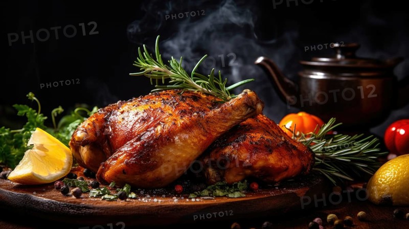 Roast chicken with rosemary