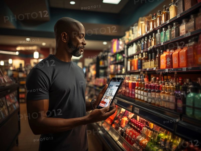 Purchasing and control with your cell phone while shopping