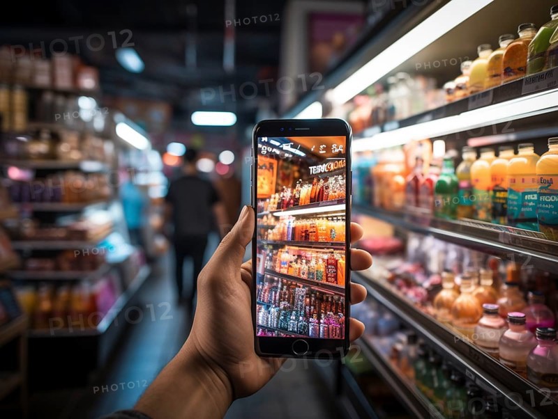 Purchasing and control with your cell phone while shopping