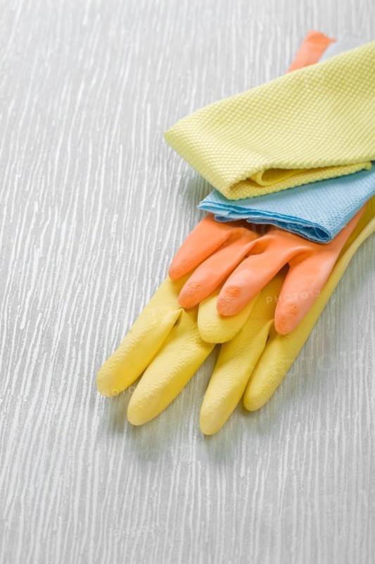 Rags and gloves