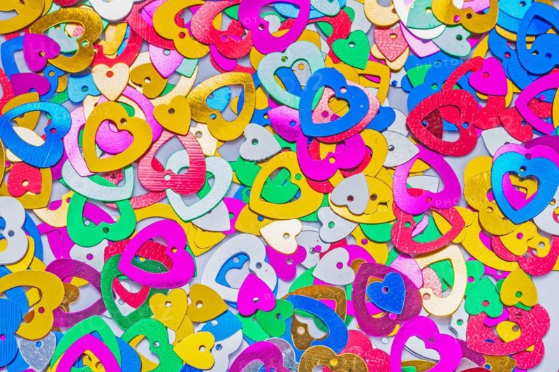 Background of small hearts